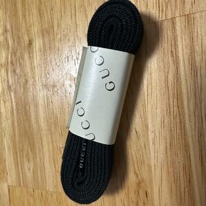 Gucci Branded Black Men's Shoe Laces - Pair